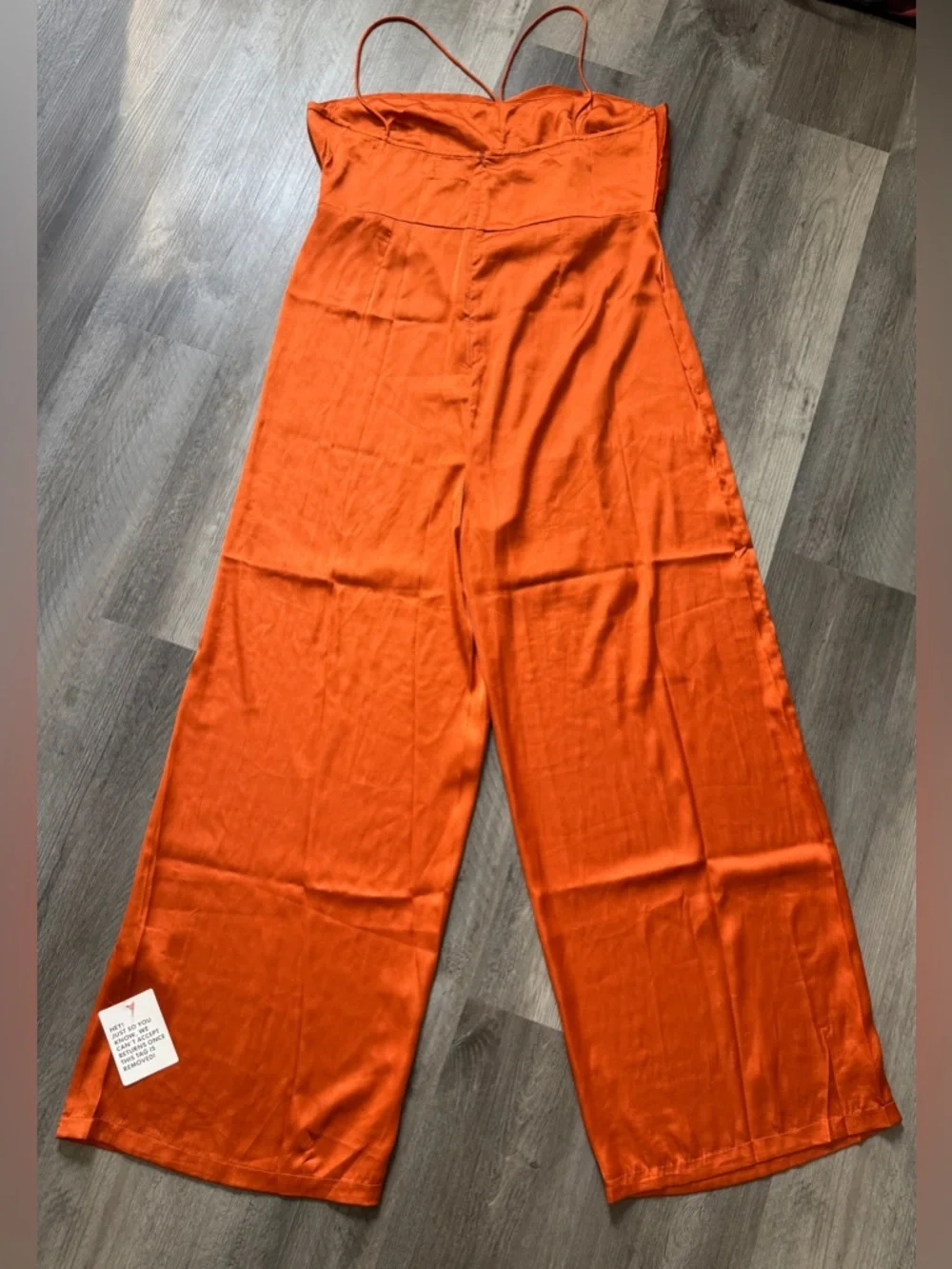 ASOS Jumpsuit NEW 14 US Plus Size Wide Leg Orange
